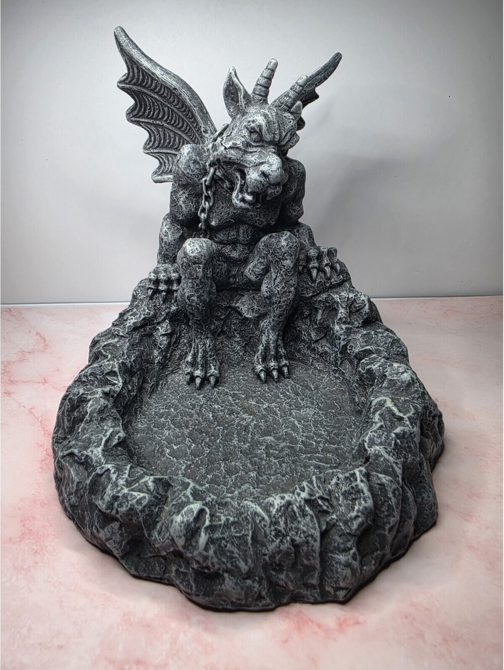 Summit Collection Gothic Gargoyle Demon Resin Tray Coin Key Dish Statue